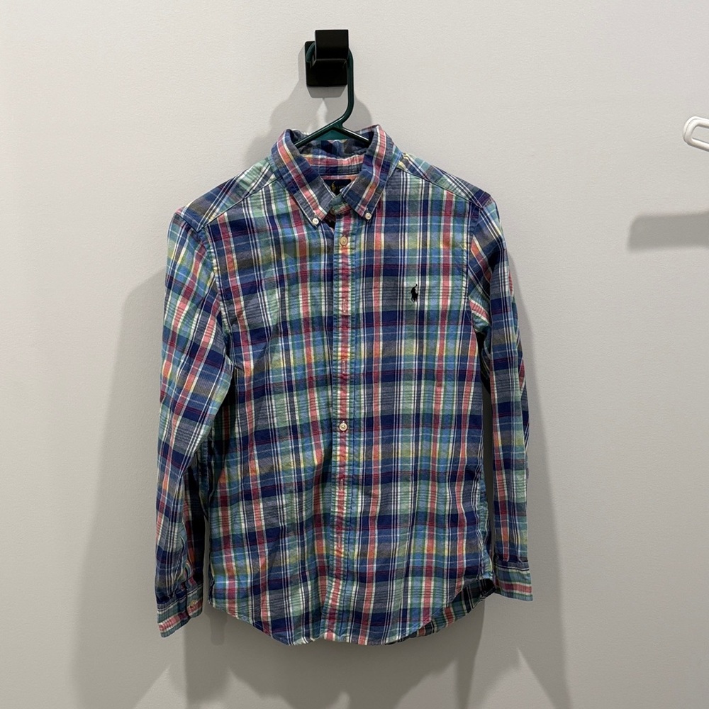 Men's Plaid Button-Down Shirt